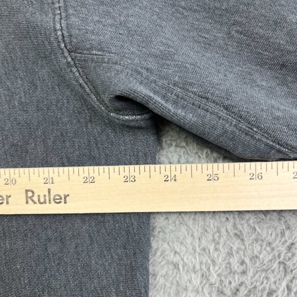Vintage Old Navy Sweatshirt Mens XL Gray Spellout Heavy Well Worn 90s Y2K - Picture 13 of 16